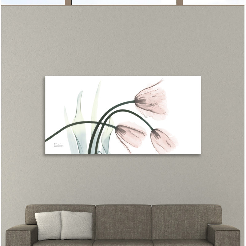 «Freshly Bloomed 1», toile tendue par Albert Koetsier, H 12 po x l 24 po x P 1,5 po