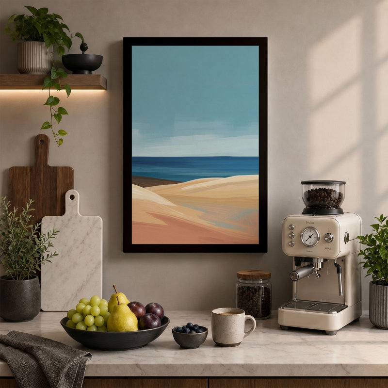 Serenity Coastal - Wrapped Canvas, 36x24 - 91.4 x 61.0 cm, White Border