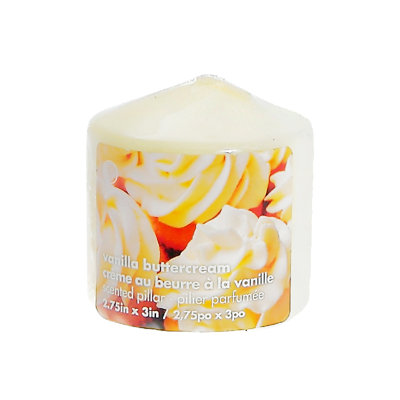 Vaniella Butter Cream Scented Pillar Candle