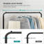 91cm Rolling Clothing Rack