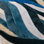 Art Hide Cowhide Abstract Area Rug in Blue
