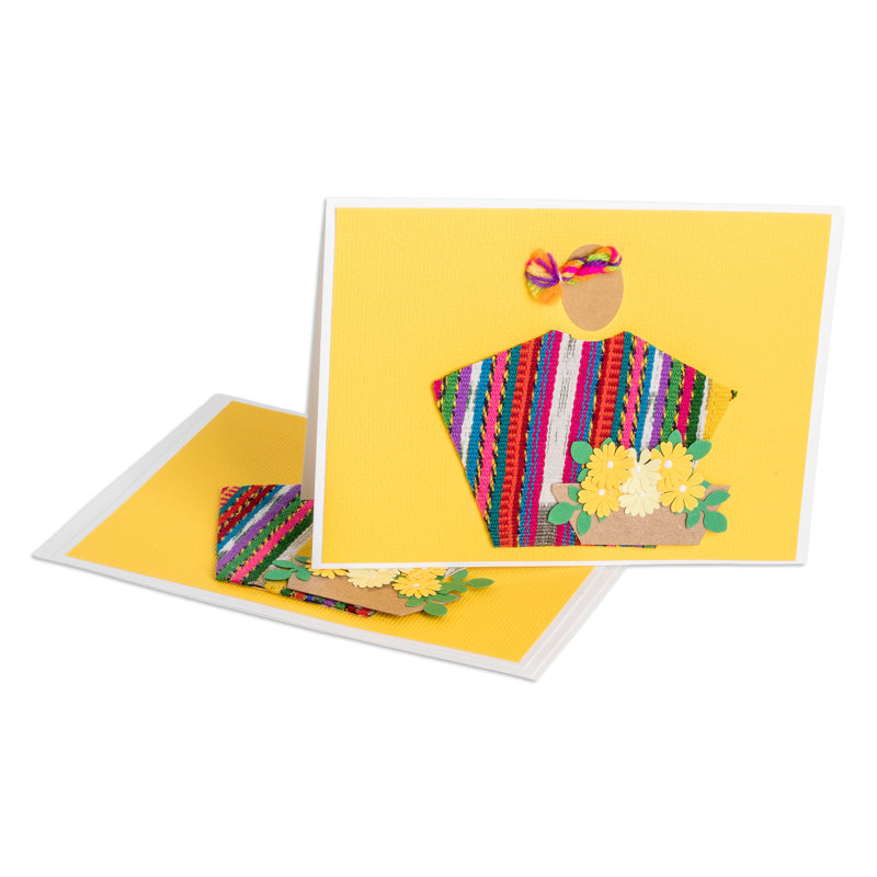 Trinx Handmade Floral Greeting Greeting Cards (Pair)