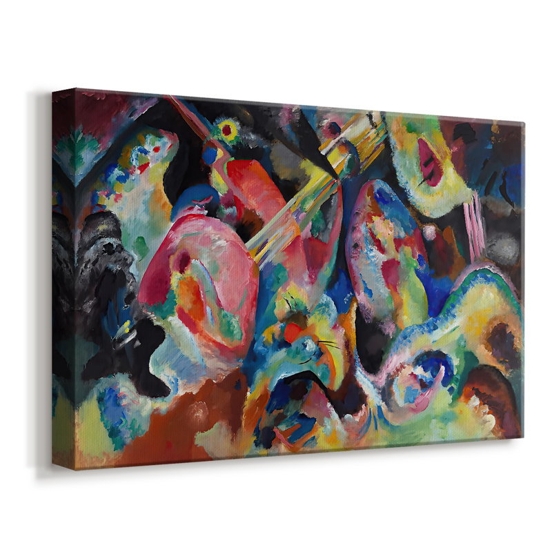 Esquisse pour composition II - Wassily Kandinsky - Toile tendue avec châssis - 1909-1910, 8x12