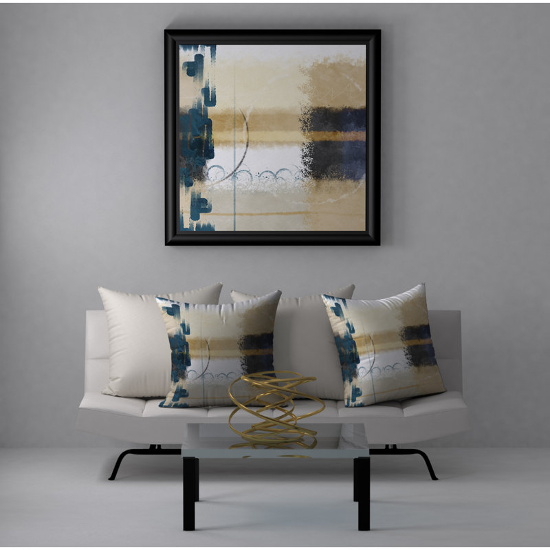Housse de coussin décorative carrée pour la récupération complète, 18" x 18"