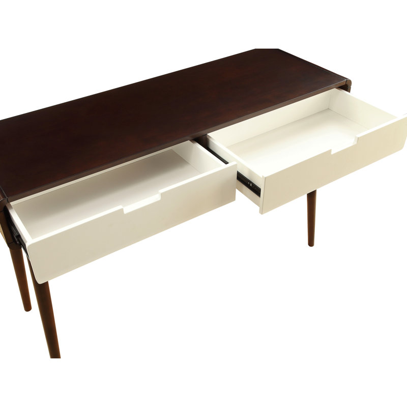 Console d'entrée blanche et finition - Élégant et fonctionnel meuble télé de bienvenue avec tiroirs, option de divertissement pratique