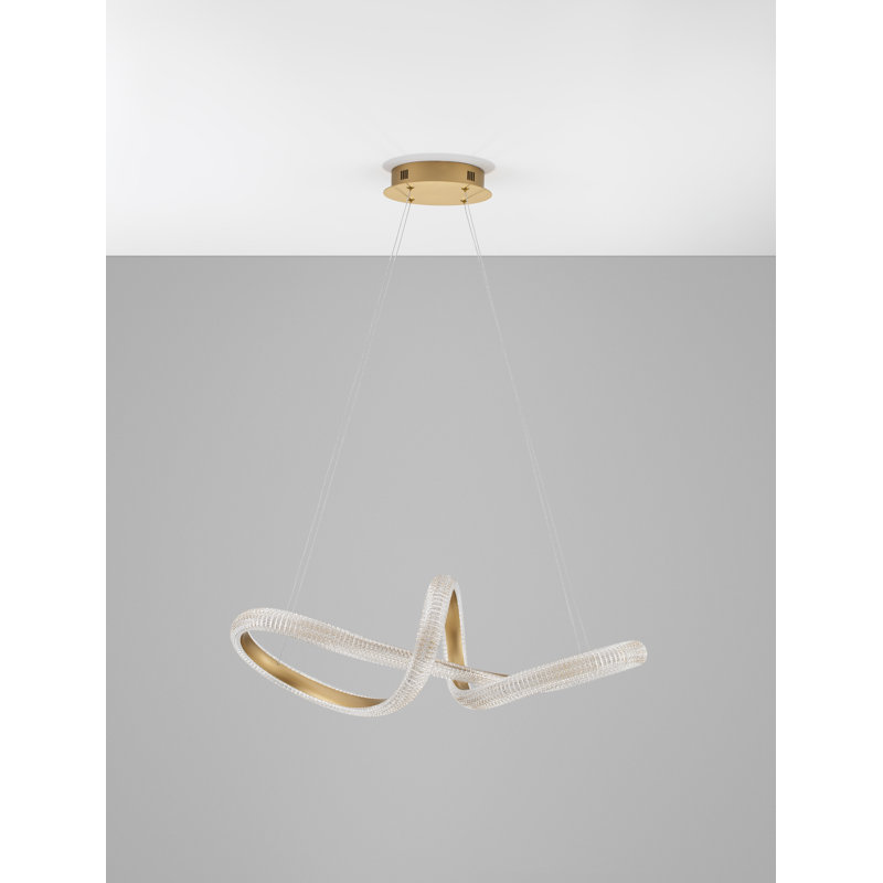 1 - Light Gold LED Novelty Pendant