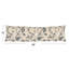 Long Patterned Cotton and Linen Lumbar Pillow