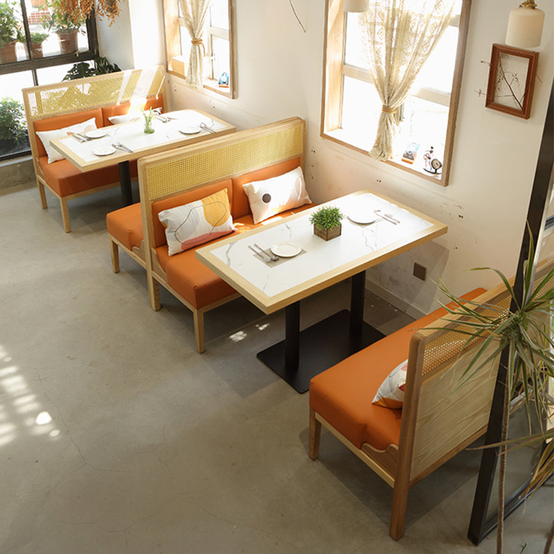 Banc rembourré en similicuir élégant