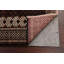 Tapis brun / ivoire en laine noué à la main de conception unique 2 pi 7 po x 3 pi 7 po Roethke