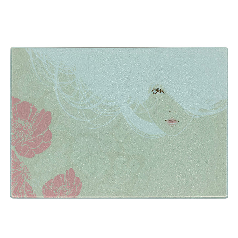 Planche à découper en verre trempé Ambesonne