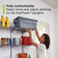 Ensemble de 16 tablettes Rubbermaid Garage FastTrack Rail, noir