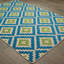 Tapis intérieur / extérieur bleu / vert Evyanna-19766404