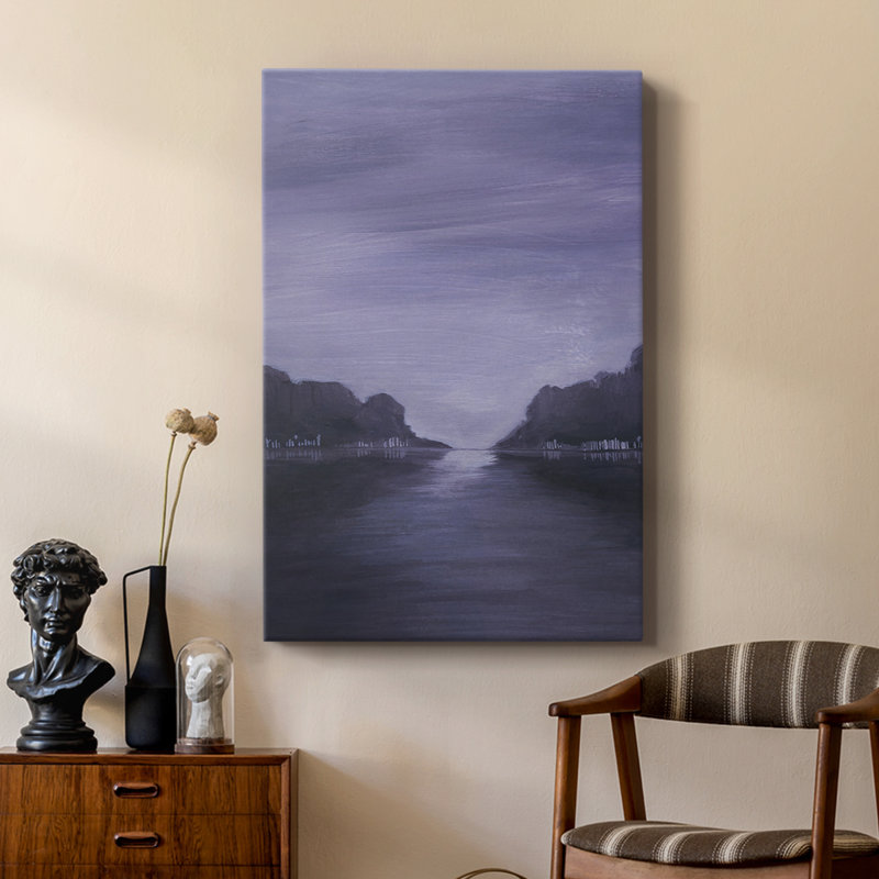 Amethyst Moonlight I -Custom Wrapped Gallery Cavas