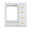Ensemble de meuble-lavabo 30 po avec lavabo en céramique et porte à 3 tiroirs-1257265176