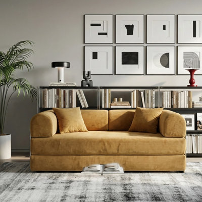 Jordan 78.4''Foldable Three Person Sofa Bed