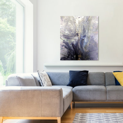 «Dreaming Abstract Silver Abstract», impression sur toile tendue