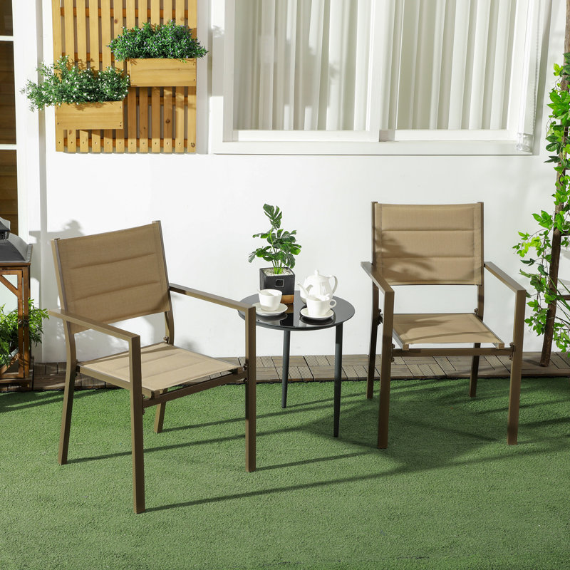 Ciera Stacking Patio Dining Armchair