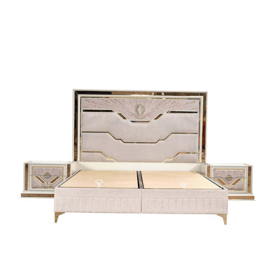 Omari Modern Style Queen Upholstered Bed Made With Wood