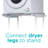 BCDPW Series BLACK+DECKER BWDS Washer Dryer Stacking Rack Stand, White
