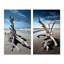 «Beach Driftwood Photo», 2 pièces sur toile-1227393729-1227393733