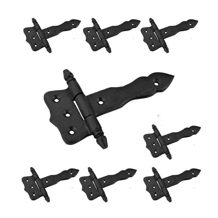 The Renovators Supply Inc. Renovators Supply Manufacturing Black Wrought  Iron Shed Door Hinge 5 In Antique Style Decorative Flush Mount Cast Iron Barn  Door Shed Hinge With Hardware Pack Of 8 - Wayfair Canada