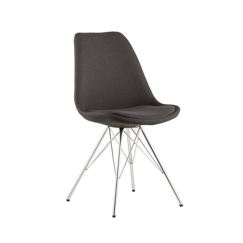 18.2'' H Upholstered Side Chair, Black