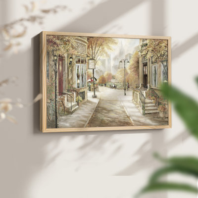 City Café -Framed Print - Restickable