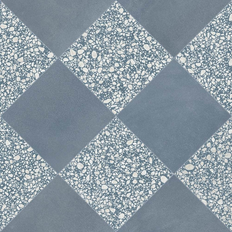Terrazzo 2.0 Checkerboard 24" x 24" Matte Porcelain Floor and Wall Tile, Checkerboard #21