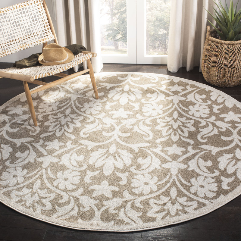Bastille Performance Floral Rug, Round 7'