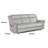 Cappella 89" Modern & Contemporary Reclining Sofa - Microfiber Reclining Sofa, Available in Power or Manual Recline, Cozy Textured Microfiber-1663536282