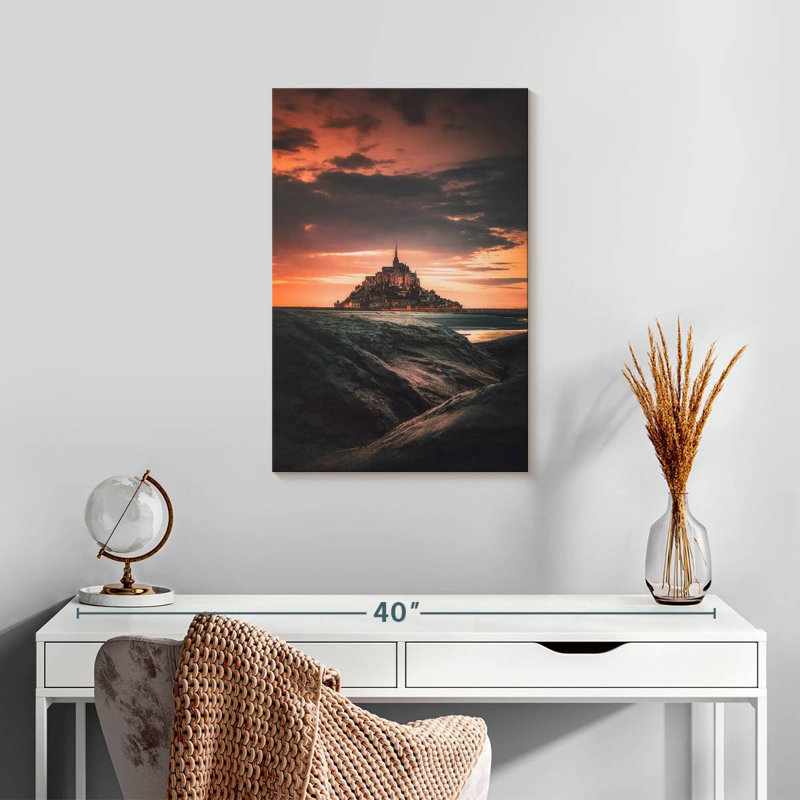 Adella Enchanting Mont Saint Michel, 24" H x 16" W