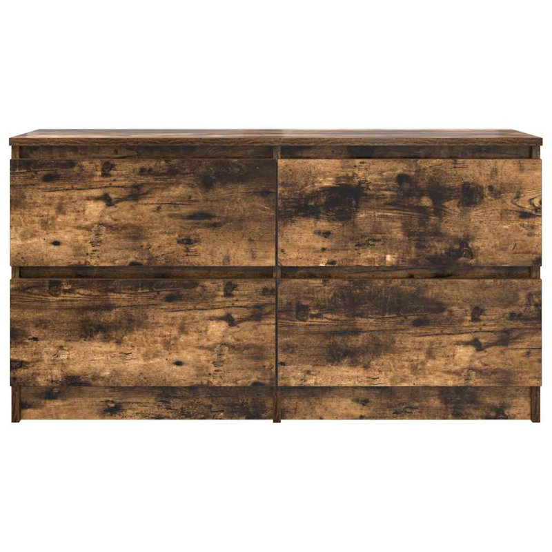 TV Cabinet 100X35x54 Cm Engineered Wood, Smoked Oak