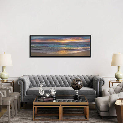 «Malibu Alone» par Mike Calascibetta - estampe numérique sur toile tendue avec châssis