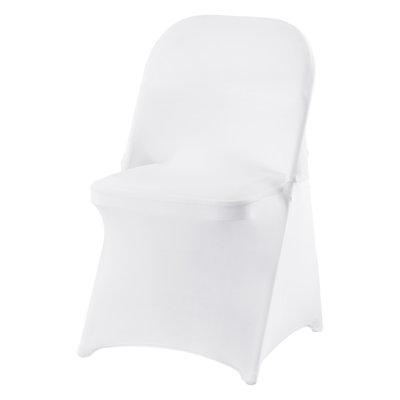 Housse pour chaise pliante en élasthanne extensible de qualité supérieure - Paquet de 30 housses universelles lavables pour les mariages, banquets et décorations de salle à manger