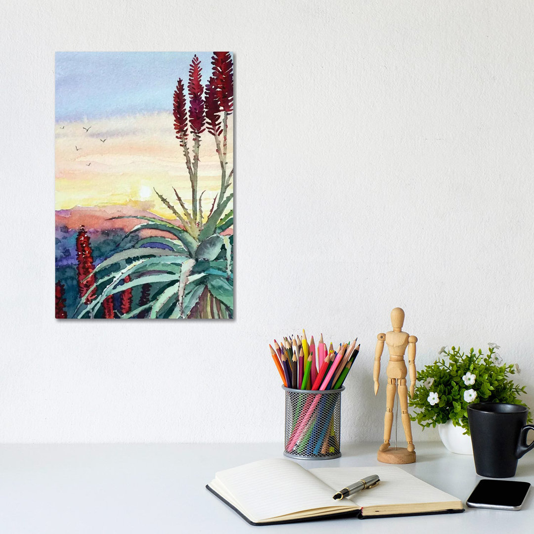 Topanga Sunset #4 by Luisa Millicent - Painting on Canvas