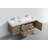 Parsonage 59'' Double Bathroom Vanity with Acrylic Top