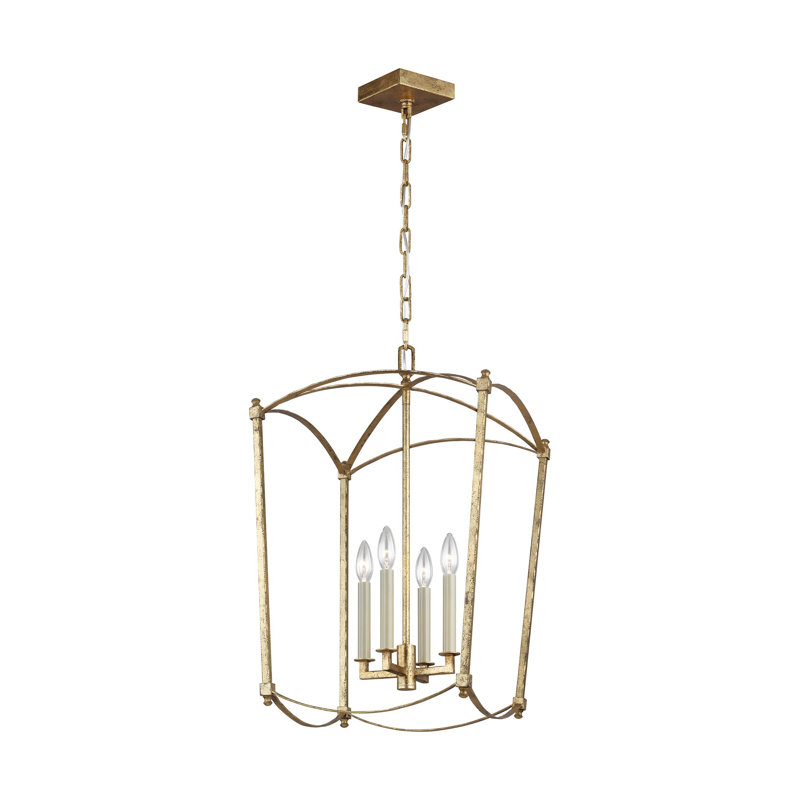 Olive 4-Light Chandelier, Antique Gild