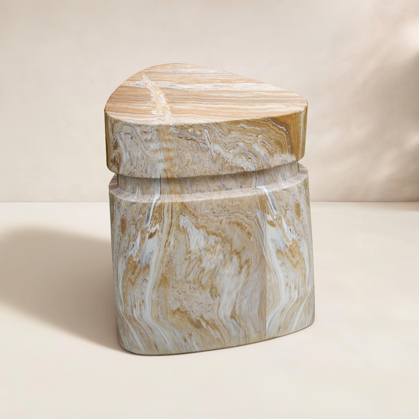 Zofia 16" Patio Side Table, Sandstone