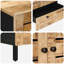 60 cm W Solid Wood Highboard