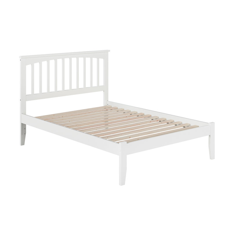Shiloh Solid Wood Platform Bed, Full, White