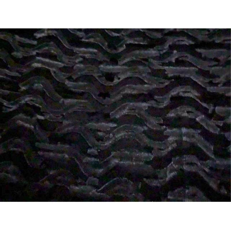 Tissu 100% polyester noir pré, Noir