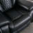 Saneela 84.6'' Wide Breathable Leather Pillow Top Arm Power Reclining Sofa with Diamond Stitching-725609836