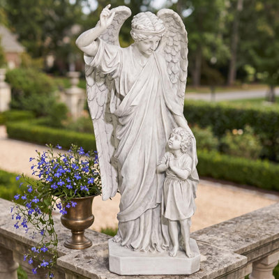 Guardian Angel Child's Prayer Statue
