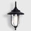 Springvale Black/Transparent Outdoor Wall Lantern