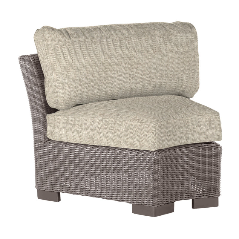 Club Woven Patio Chair with Cushions, No Welt, Indigo Velvet, Oyster