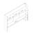 Full Bookcase Headboard, Hazelnut, Six Shelves With Three Adjustable And Rounded Edges Corners