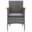 Ensemble repas Vidaxl gris, gris foncé-1876565705-1839010735
