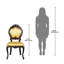 Lady Ambrose King Louis Back Side Chair