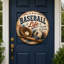 Accroche-porte vintage Baseball Life par G. Debrekht