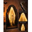 Miroir psychique fantomatique lumineux avec effet sonore terrifiant et changeur de voix - Décoration murale d'intérieur effrayante pour l'Halloween